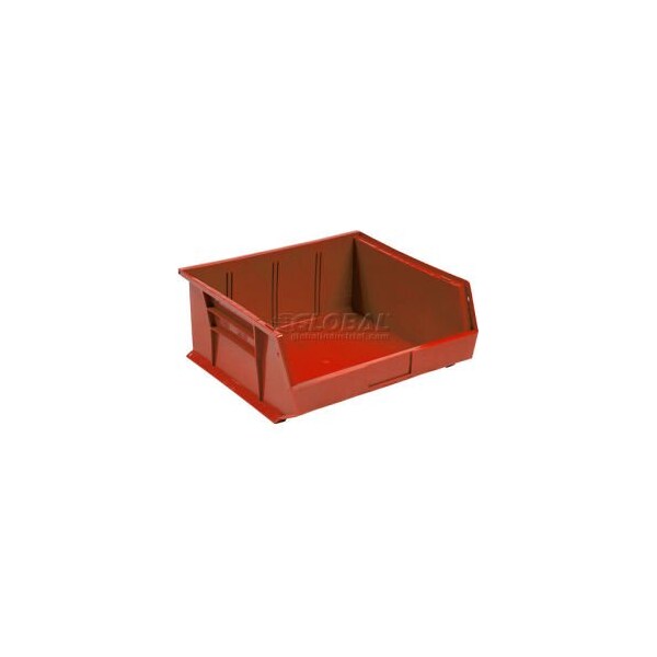 Quantum Storage Systems Hang & Stack Storage Bin, Plastic, Red, 6 PK QUS250RD** - main
